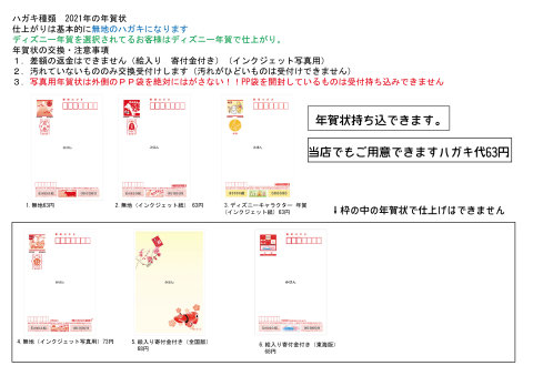 年賀状印刷 名古屋で年賀状印刷 デジカメプリント ダビングなら中日カラーへ